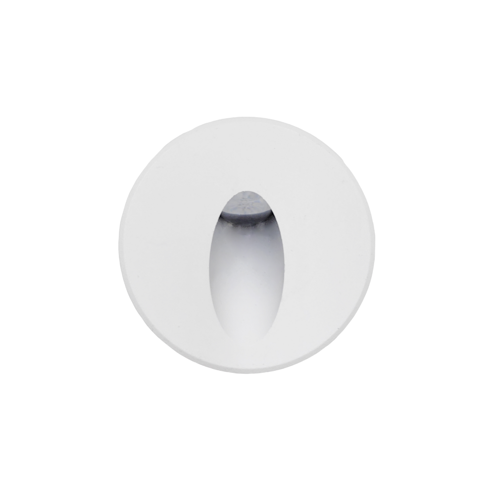 Balizador Redondo LED Branco Para Escada CCT 3W 300LM 85mm IP65