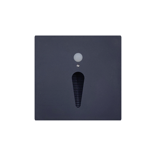 Baliza LED Encastrável Quadrada Para Escada C/ Sensor 3W 3000K 300LM 90mm IP65
