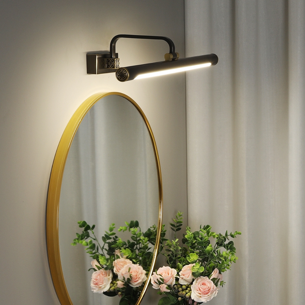 Aplique para Espelho de Estilo Oriental 15W 3000K 76CM 7615 COBRE+PVC - iLed7.com