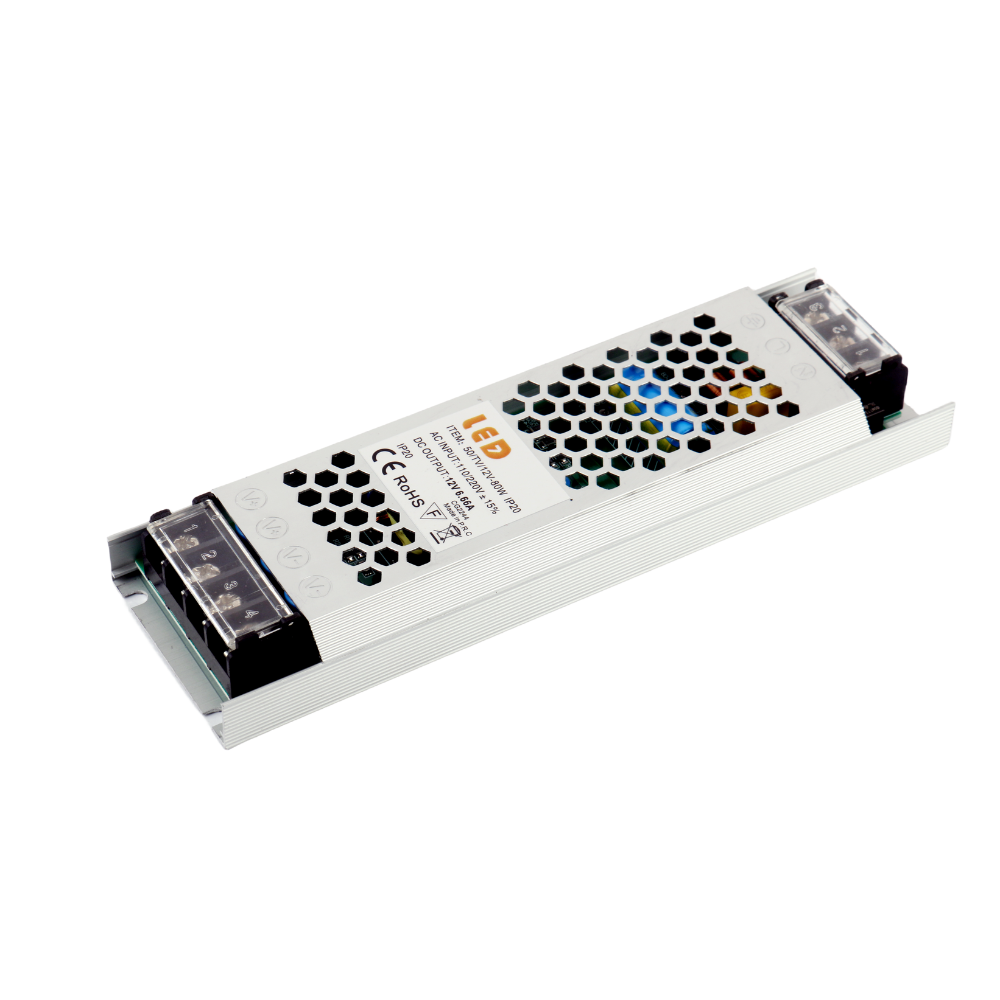 Driver/Transformador Slim P/ Fita LED 12V 6,66A 80W IP20