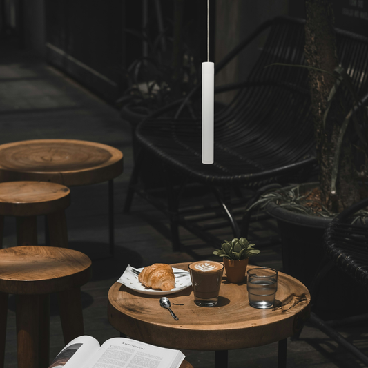 Candeeiro de Suspensão Tubular Branco P/ Gu10 Mini IP20 LED7